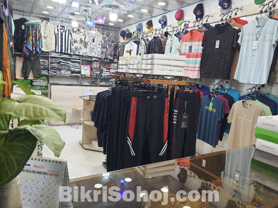 Ready made clothes jents items showroom